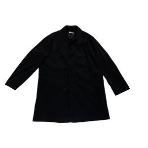 Calvin Klein Mens 48 Regular Long Black Dress Overcoat